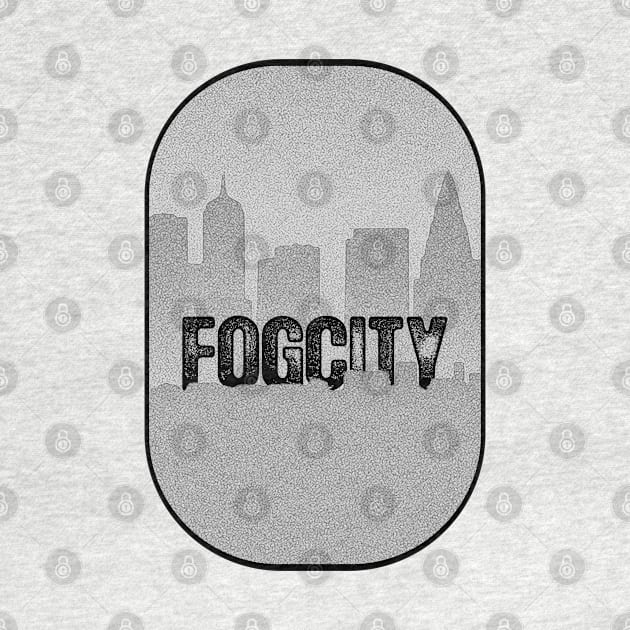 gloomy and fog city graphic design by ironpalette by ironpalette